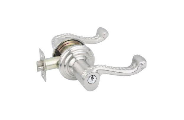 Emtek Rope Lever Key In Knob Lockset Single Cylinder with Regular Rosette