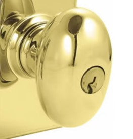 Emtek Egg Knob Key In Knob Lockset Single Cylinder with Rope Rosette