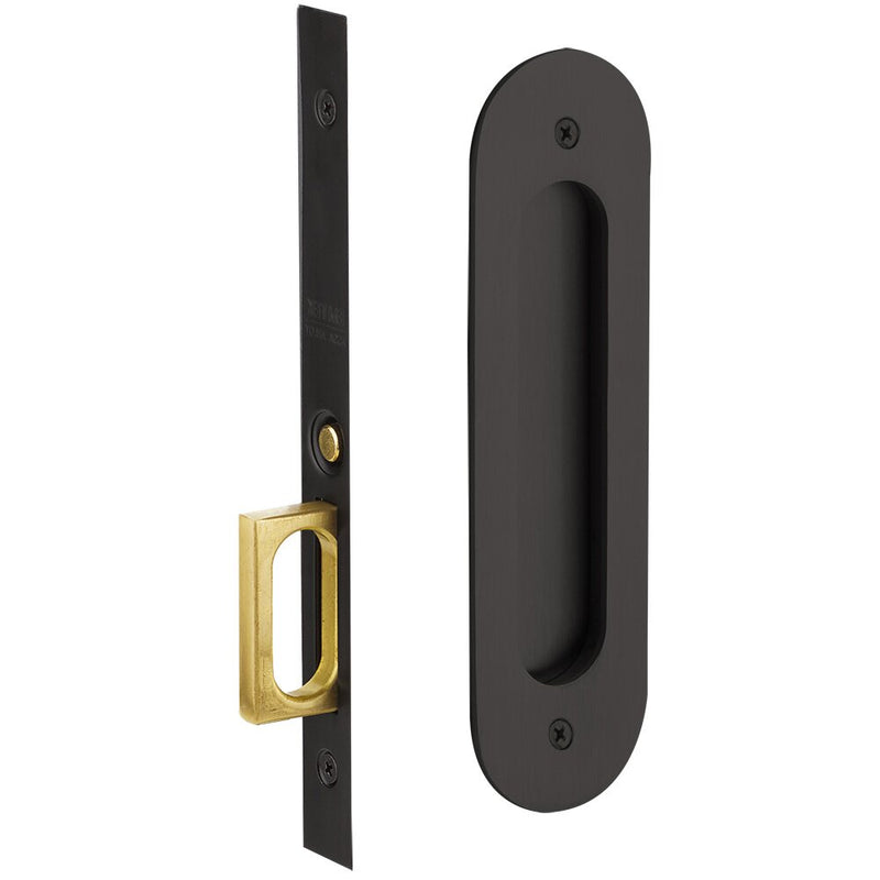 Emtek Narrow Oval Pocket Door Mortise Lock