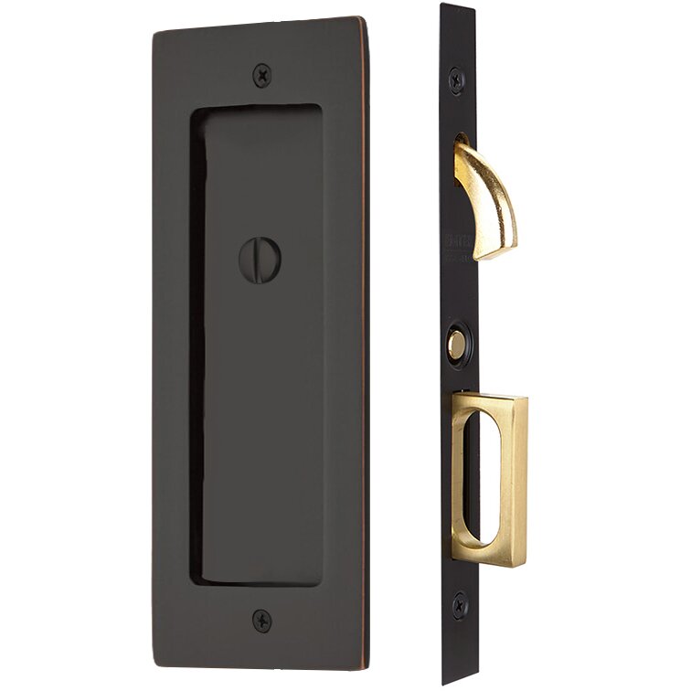 Emtek Modern Rectangular Pocket Door Mortise Lock
