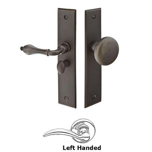 Emtek 2291 Screen Door Locks - Rectangular Style Sandcast Bronze