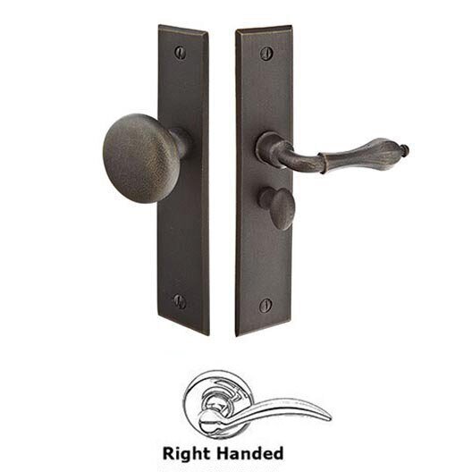 Emtek 2291 Screen Door Locks - Rectangular Style Sandcast Bronze