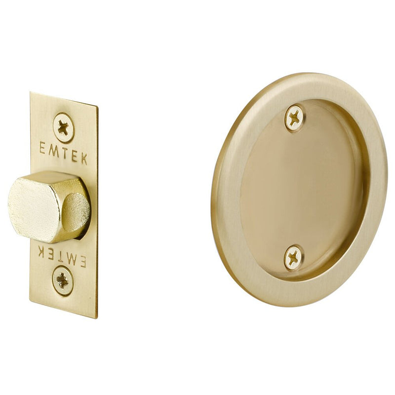 Emtek Tubular Square & Round Pocket Door Locks