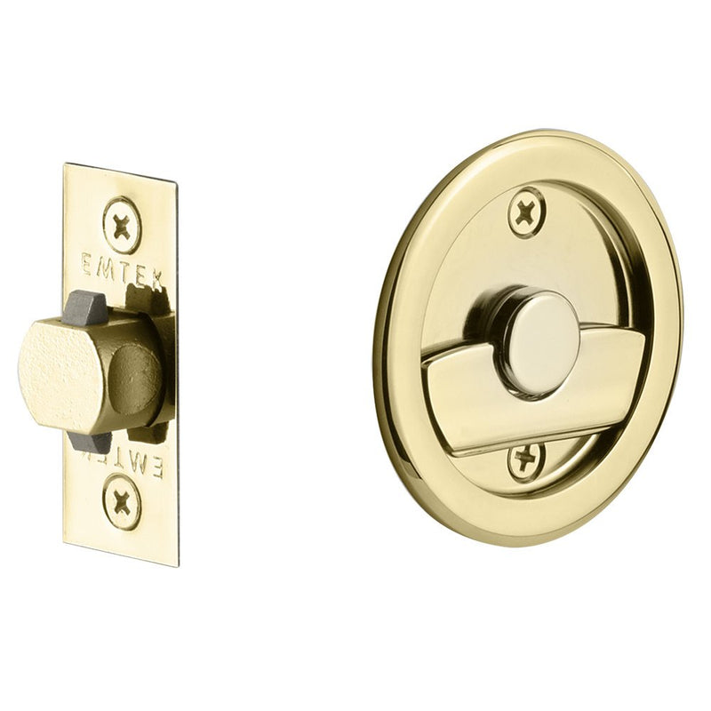 Emtek Tubular Square & Round Pocket Door Locks
