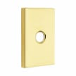 Emtek 2463 Doorbell Button with Modern Rectangular Rosette