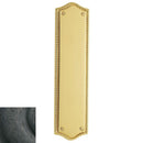 Baldwin 2285402 Push Plate 2-3/4" x 10-7/8" Bristol Distressed Oil Rubbed Bronze Finish - Distressed Oil Rubbed Bronze - Brass