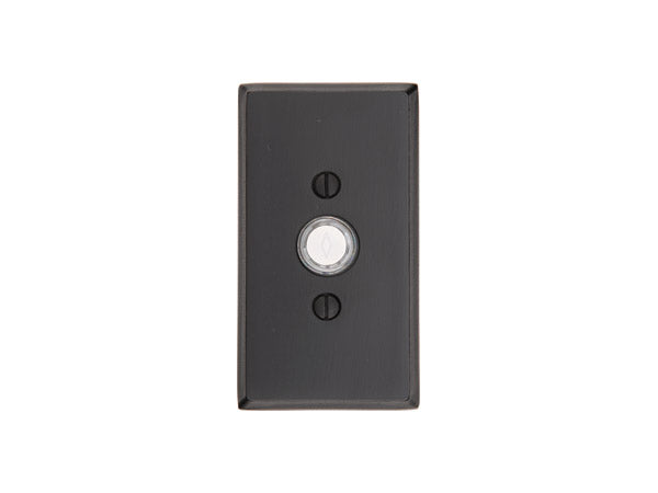 Emtek 2423 Sandcast Bronze Doorbell Button with