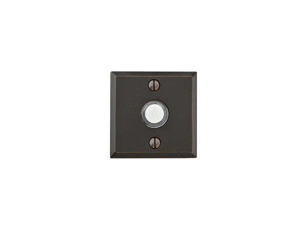 Emtek 2425 Sandcast Bronze Doorbell Button with