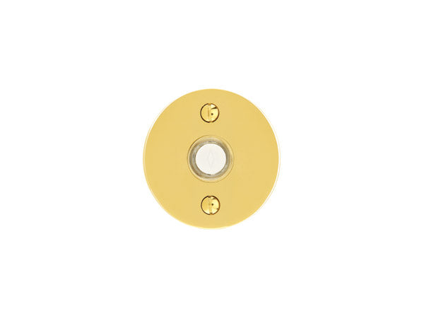 Emtek 2458 Doorbell Button with Disk Rosette
