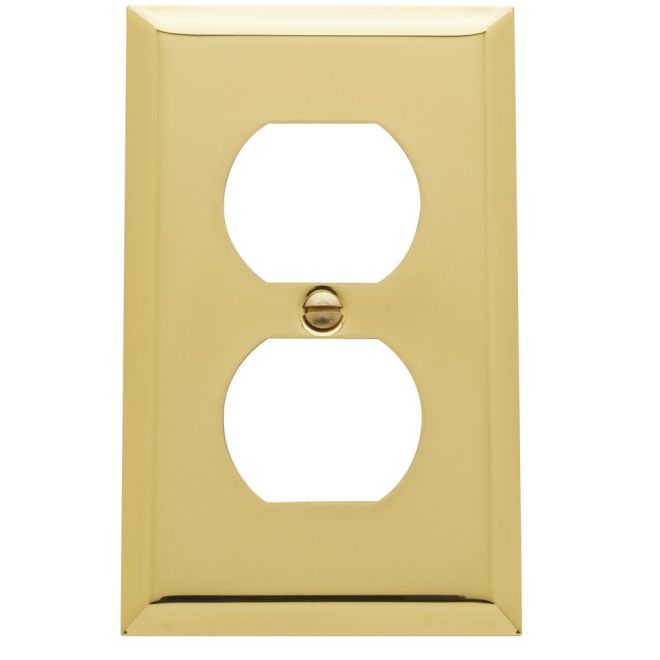 Baldwin 4752 Single Outlet Beveled Switch Plate