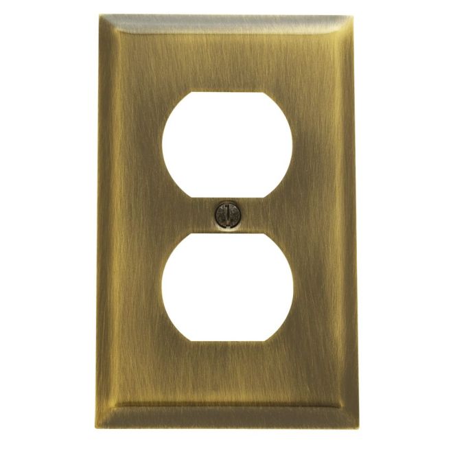 Baldwin 4752 Single Outlet Beveled Switch Plate