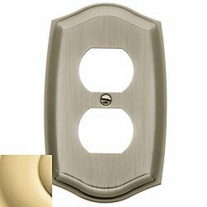 Baldwin 4757 Single Outlet Colonial Switch Plate
