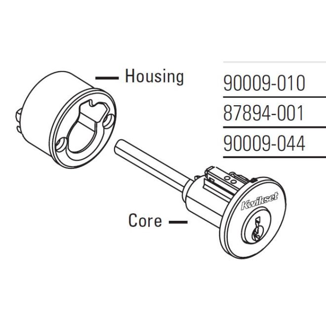 Kwikset 7765 780 Cylinder with Housing