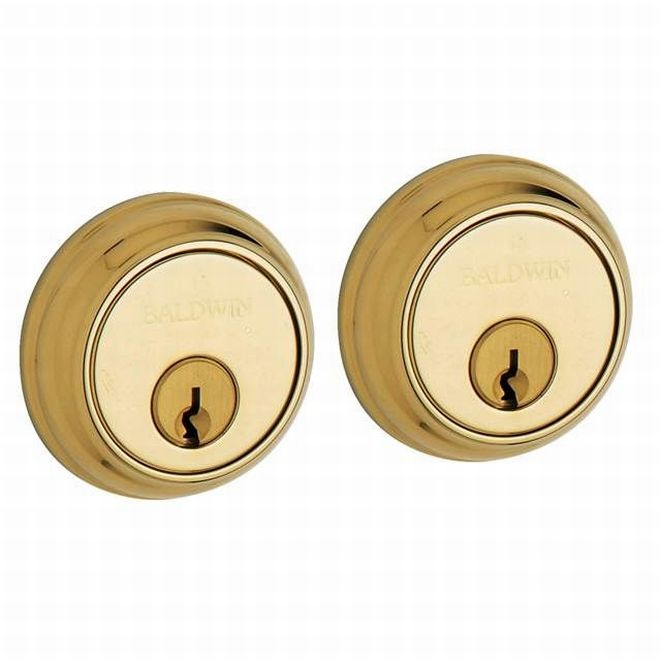 Baldwin 8021031 Traditional 1-5/8" Double Cylinder Deadbolt Unlacquered Brass Finish - NA - NA