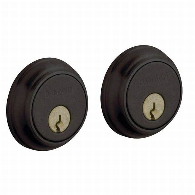 Baldwin 8021402 Traditional 1-5/8" Double Cylinder Deadbolt Distressed Oil Rubbed Bronze Finish - NA - NA