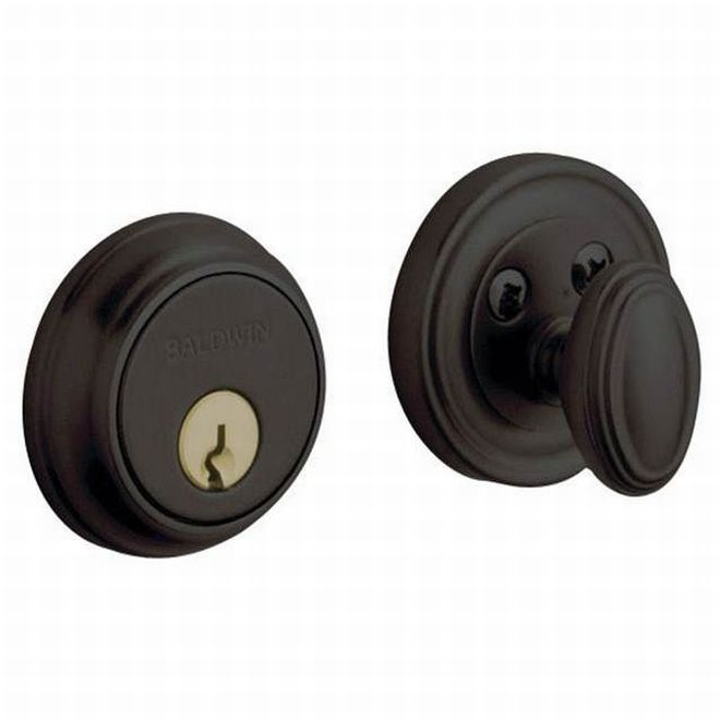 Baldwin 8031102 Traditional 1-5/8" Single Cylinder Deadbolt Oil Rubbed Bronze Finish - Oil Rubbed Bronze - NA