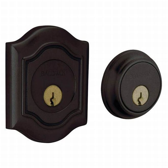 Baldwin 8238402 Bethpage Double Cylinder Deadbolt Distressed Oil Rubbed Bronze Finish - Distressed Oil Rubbed Bronze - NA