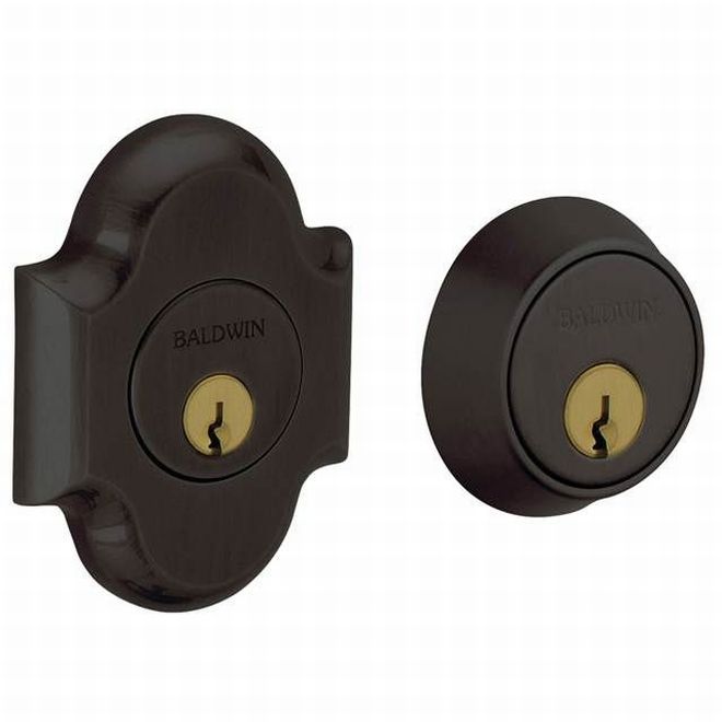 Baldwin 8253102 Arched Double Cylinder Deadbolt Oil Rubbed Bronze Finish - Oil Rubbed Bronze - NA