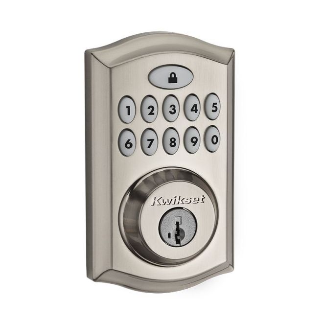 Kwikset 913  Traditional Smartcode Touchpad Electronic Deadbolt SmartKey with RCAL Latch and RCS Strike
