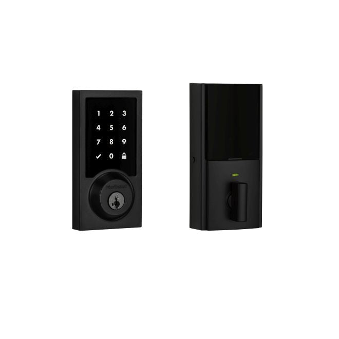 Kwikset 914CNTZW500  Z-Wave Enabled Contemporary Smartcode Deadbolt with SmartKey and RCAL Latch and RCS Strike