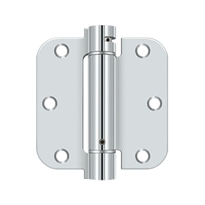 Deltana Single Action Steel 3 1/2-Inch x 3 1/2-Inch x 5/8-Inch Spring Hinge