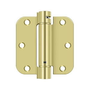 Deltana Single Action Steel 3 1/2-Inch x 3 1/2-Inch x 5/8-Inch Spring Hinge