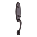 Baldwin Reserve FDCHEXROUTAR112 Full Dummy Chesapeake Handleset Round Knob and Traditional Arch Rose Venetian Bronze Finish - NA - NA