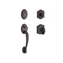Baldwin Reserve FDCOLXELLTAR112 Full Dummy Columbus Handleset Ellipse Knob and Traditional Arch Rose Venetian Bronze Finish - Venetian Bronze - NA