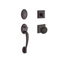 Baldwin Reserve FDCOLXTRATSR112 Full Dummy Columbus Handleset Traditional Knob and Traditional Square Rose Venetian Bronze Finish - NA - NA