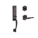 Baldwin Reserve FDDELXDECLTAR112 Full Dummy Del Mar Handleset Left Hand Decorative Lever and Traditional Arch Rose Venetian Bronze Finish - Left Hand - NA