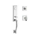 Baldwin Reserve FDDELXELLTSR260 Full Dummy Del Mar Handleset Ellipse Knob and Traditional Square Rose Bright Chrome Finish - NA - NA