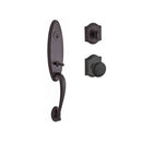 Baldwin Reserve SCCHEXROUTAR112 Single Cylinder Chesapeake Handleset Round Knob and Traditional Arch Rose with 6AL Latch and Dual Strike Venetian Bronze Finish - NA - NA