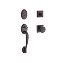 Baldwin Reserve SCCOLXROUTSR112 Single Cylinder Columbus Handleset Round Knob and Traditional Square Rose with 6AL Latch and Dual Strike Venetian Bronze Finish - NA - NA