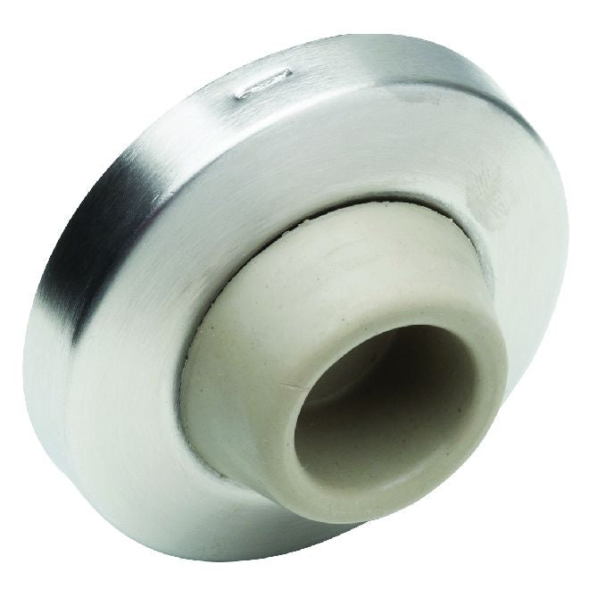 Ives WS406407CCV32D 2-1/2" Concave Wall Stop Satin Stainless Steel Finish - Satin Stainless Steel - NA
