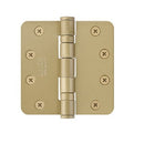 Emtek Steel, Heavy Duty, Ball Bearing Hinge with 1/4" Radius Corners