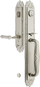 Emtek Imperial Tubular Entry Set  With Ribbon & Reed Lever