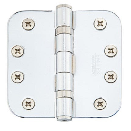 Emtek Steel, Heavy Duty, Ball Bearing Hinge with 5/8" Radius Corners