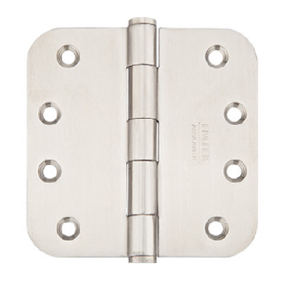 Emtek Residential Duty Hinges Stainless Steel Plain Bearing 5/8 Radius Corner