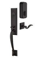 Emtek Single Cylinder Adams Handleset EMPowered Motorized Smart Lock Upgrade With Octagon Knob