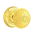 Emtek Lancaster Knob Concealed Screws With Ribbon & Reed Rosette