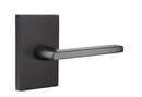 Emtek Helios Lever Concealed Screws with Modern Rectangular Rosette