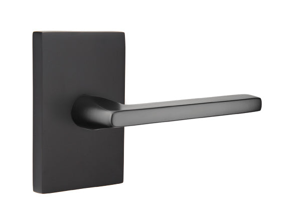 Emtek Helios Lever Concealed Screws with Modern Rectangular Rosette