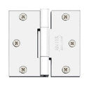 Emtek 96313 Brass, Square Barrel, Heavy Duty Hinge