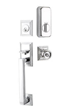 Emtek Single Cylinder Hamden Handleset EMPowered Motorized Smart Lock Upgrade With Octagon Knob