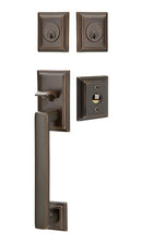 Emtek Hamden Brass Tubular Entry set with Round Knob