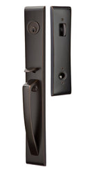 Emtek Orion Brass Tubular Entry set with Verve Knob