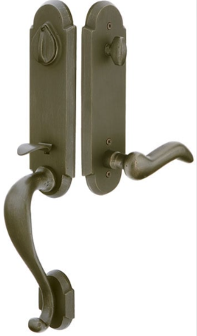 Emtek Remington Tubular Handleset with Durango Lever