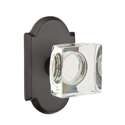 Emtek Modern Square Glass Knob with