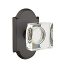 Emtek Modern Square Glass Knob Concealed Screws with