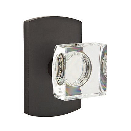 Emtek Modern Square Glass Knob Concealed Screws with